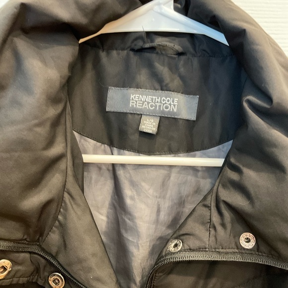 Kenneth Cole Reaction black womens large puffer coat - Picture 5 of 6